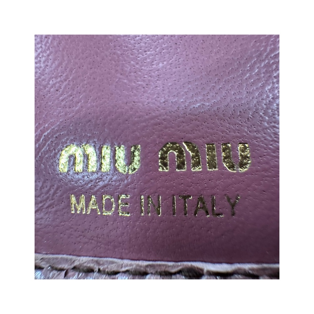 Miu Miu Multicolor Python Leather Patchwork Wallet - image 6